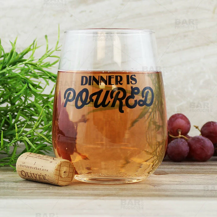 Wholesale ✔️ BarMan Dinner Is Poured Stemless Wine Glass 🌟 2 Wholesale ✔️ BarMan Dinner Is Poured Stemless Wine Glass 🌟 - Image 2