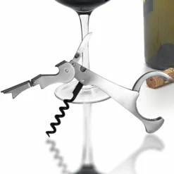 New 🧨 BarMan Corkscrew - Double Lever With Champagne Gripper ✔️