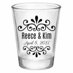 Hot Sale ⭐ BarMan CUSTOMIZABLE - 1.75oz Clear Shot Glass - Wedding Embellishment 🌟