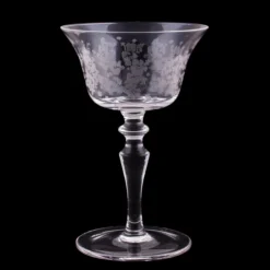 Cheapest 🔥 BarMan BarConic® Etched Vintage Cocktail Glass 4.5 Ounce 🧨 -Barman Sales Store etched cocktail cup clean black 700x700