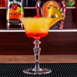 Cheapest 🔥 BarMan BarConic® Etched Vintage Cocktail Glass 4.5 Ounce 🧨 -Barman Sales Store etched cocktail cup scene1 700x700