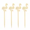 Hot Sale 🤩 BarMan BarConic® Bamboo Flamingo Cocktail Picks - 100 Pack ⌛