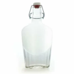 Buy 🔔 BarMan Flask Glass Bottle W/ Swing Top - Available In 8.5 Or 17 Ounce ✔️ -Barman Sales Store flask clear bottle swing top bpc 17 700x700