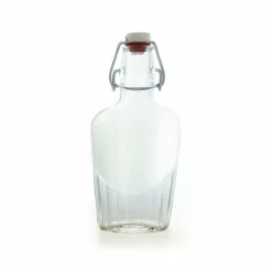 Buy 🔔 BarMan Flask Glass Bottle W/ Swing Top - Available In 8.5 Or 17 Ounce ✔️ -Barman Sales Store flask clear bottle swing top bpc 85 700x700