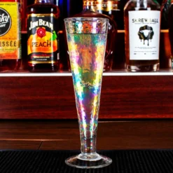 New 🥰 BarMan Footed Champagne Glass - Iridescent - 6 Ounce ✨ -Barman Sales Store footed Champagne Glass Iridescent scene1 700x700