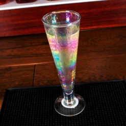 New 🥰 BarMan Footed Champagne Glass - Iridescent - 6 Ounce ✨ -Barman Sales Store footed Champagne Glass Iridescent scene2 700x700