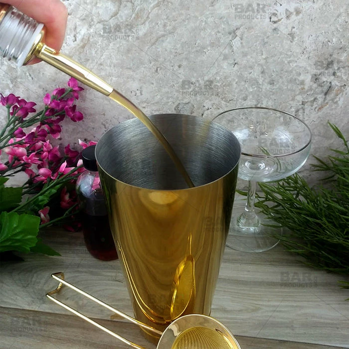 Best Sale 🤩 BarMan BarConic® Stainless Steel Liquor Pourer - Gold Plated 😍 2 Best Sale 🤩 BarMan BarConic® Stainless Steel Liquor Pourer - Gold Plated 😍 - Image 2