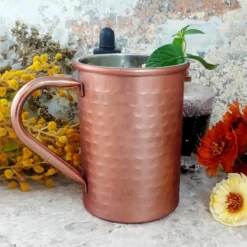 Coupon ⭐ BarMan Copper Plated 💯 Hammered Moscow Mule Classic - 18oz ⌛ -Barman Sales Store hammered moscow mug copper bpc 6 700x700