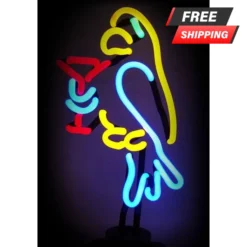 Best Pirce ✔️ BarMan Parrot Margarita NEON Sculpture ❤️
