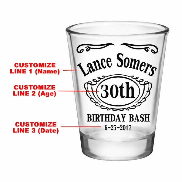 Coupon ❤️ BarMan CUSTOMIZABLE - 1.75oz Clear Shot Glass - Birthday Bash 😍 2 Coupon ❤️ BarMan CUSTOMIZABLE - 1.75oz Clear Shot Glass - Birthday Bash 😍 - Image 2