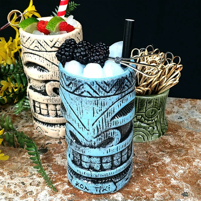 Best Pirce ✨ BarMan BarConic® Tiki Mug - Kon Tiki Teal - 20 Ounce ✔️ 2 Best Pirce ✨ BarMan BarConic® Tiki Mug - Kon Tiki Teal - 20 Ounce ✔️ - Image 2