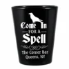 New 🌟 BarMan CUSTOMIZABLE - 1.75oz Black Shot Glass - Spell 🤩 Halloween Design ❤️