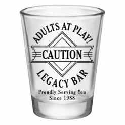 Outlet ⭐ BarMan Customizable 1.75 Oz. Clear Shot Glass- Adults At Play- Caution- AYN ⌛ -Barman Sales Store lg gw 5114 ayn adults web 2 700x700