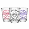 Outlet ⭐ BarMan Customizable 1.75 Oz. Clear Shot Glass- Adults At Play- Caution- AYN ⌛