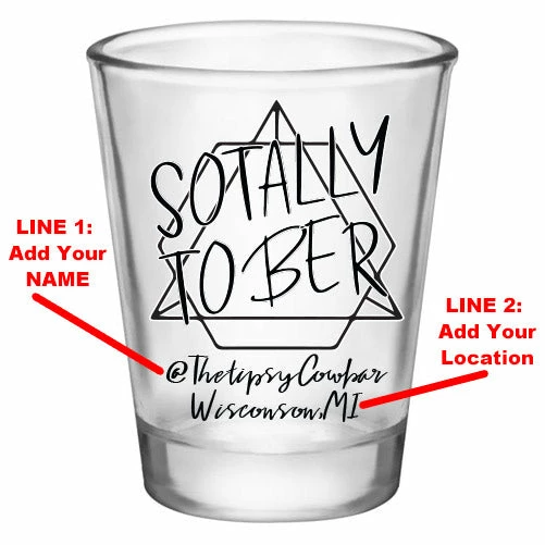 Flash Sale 😍 BarMan Customizable 1.75 Oz. Clear Shot Glass- Sotally Tober - AYN 🧨 2 Flash Sale 😍 BarMan Customizable 1.75 Oz. Clear Shot Glass- Sotally Tober - AYN 🧨 - Image 2