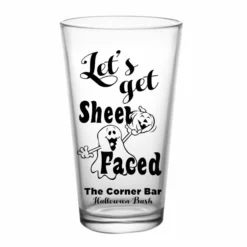 Best Sale 😍 BarMan CUSTOMIZABLE - 16oz Pint / Mixing Glass - Sheet Faced Halloween Design 🛒