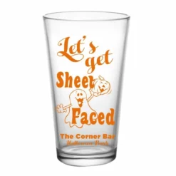 Best Sale 😍 BarMan CUSTOMIZABLE - 16oz Pint / Mixing Glass - Sheet Faced Halloween Design 🛒 -Barman Sales Store lg gw 87147 sheet ayn halloween custom pint glasses bar 3 700x700
