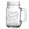 Hot Sale 🌟 BarMan CUSTOMIZABLE - 16oz Mason Jar With Handle - Happy Fall Y'all ✨