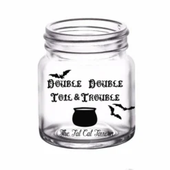 Top 10 👏 BarMan CUSTOMIZABLE - 2oz Clear Mini Mason Jar Shot Glass - Double Double Toil & Trouble 🔥