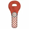 Budget 🌟 BarMan CUSTOMIZABLE Wine Tote - Monogram Design - Red Sunburst // Lattice Pattern 😉
