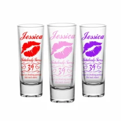 Outlet 🔥 BarMan CUSTOMIZABLE - 2oz Tall Clear Shot Glass - Lips ✨ -Barman Sales Store lips tall shot web 5 700x700