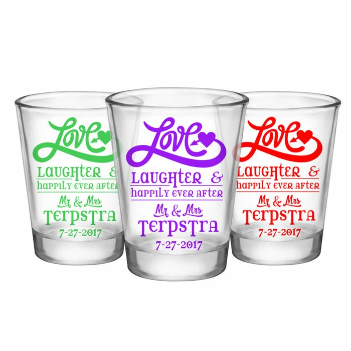 Flash Sale ⭐ BarMan CUSTOMIZABLE - 1.75oz Clear Shot Glass - Love, Laughter & Ever After ✨ 3 Flash Sale ⭐ BarMan CUSTOMIZABLE - 1.75oz Clear Shot Glass - Love, Laughter & Ever After ✨ - Image 3