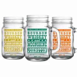 Hot Sale 😀 BarMan CUSTOMIZABLE - 16oz Mason Jar With Handle - Bourbon, Whisky And Moonshine ✨ -Barman Sales Store mason jars 16oz bourbon web 5 700x700