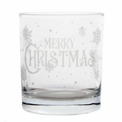 Coupon 😉 BarMan BARCONIC® CHRISTMAS COLLECTION GLASSWARE - MERRY CHRISTMAS - 10 OUNCE ⭐ -Barman Sales Store merry christmas glass clean 700x700