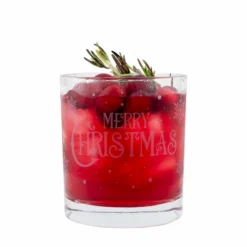 Coupon 😉 BarMan BARCONIC® CHRISTMAS COLLECTION GLASSWARE - MERRY CHRISTMAS - 10 OUNCE ⭐