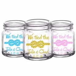 Deals 🛒 BarMan CUSTOMIZABLE - 2oz Clear Mini Mason Jar Shot Glass - Tied The Knot 🤩 5 Deals 🛒 BarMan CUSTOMIZABLE - 2oz Clear Mini Mason Jar Shot Glass - Tied The Knot 🤩 -Barman Sales Store mini mason jar knot web 5 700x700