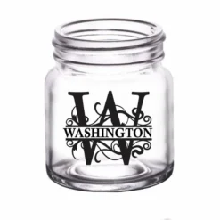 Coupon 👏 BarMan CUSTOMIZABLE - 2oz Clear Mini Mason Jar Shot Glass - Monogram 😀