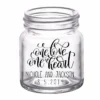 Best Sale 🤩 BarMan CUSTOMIZABLE - 2oz Clear Mini Mason Jar Shot Glass - One Heart ⌛