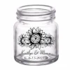 Brand new ⌛ BarMan CUSTOMIZABLE - 2oz Clear Mini Mason Jar Shot Glass - Sunflower ⭐