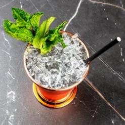 Brand new ⭐ BarMan BarConic® Copper Plated Mint Julep Cup - 12 Ounce 👍 -Barman Sales Store mint julip cup scene2 700x700