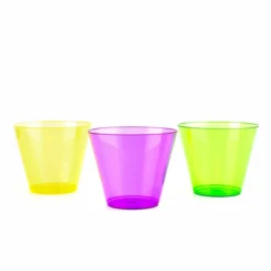 Wholesale ❤️ BarMan Assorted Neon Tumblers - 50 Count - 9 Ounce 💯