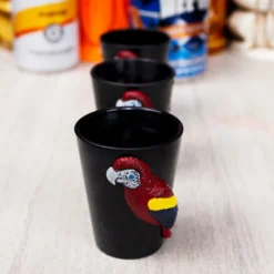 Best reviews of 🧨 BarMan Plastic Parrot Luau Shot Glasses - Set Of 3 🧨 -Barman Sales Store parrot shot glass 3pack scene2 700x700