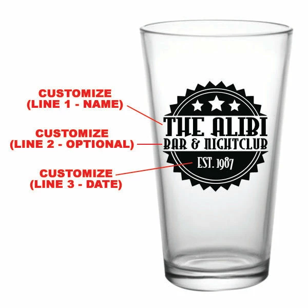 Cheapest 🎉 BarMan CUSTOMIZABLE - 16oz Pint / Mixing Glass - Badge 😀 2 Cheapest 🎉 BarMan CUSTOMIZABLE - 16oz Pint / Mixing Glass - Badge 😀 - Image 2