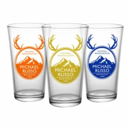 New 🥰 BarMan CUSTOMIZABLE - 16oz Pint / Mixing Glass - Buck ✔️ -Barman Sales Store pint glass buck web 5 700x700