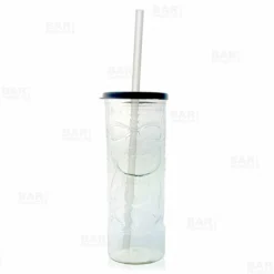 Budget ⌛ BarMan BarConic® Drinkware - Plastic Tiki Cup W/ Lid And Straw - 24 Ounce Clear ⌛
