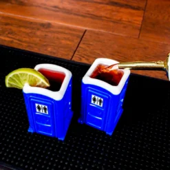 Deals 🎁 BarMan Porta Potty Shot Glasses - 2 Pack 💯 -Barman Sales Store porta potty shotglass scene2 700x700