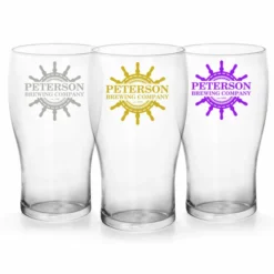Best Sale ✔️ BarMan CUSTOMIZABLE - 20oz Imperial Pub Glass - Ship Wheel 🔥 -Barman Sales Store pub glass brewing co ship web 5 700x700