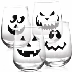Best deal 🧨 BarMan Halloween Jack O'Lantern Stemless Wine Glasses 🥰 19 Best deal 🧨 BarMan Halloween Jack O'Lantern Stemless Wine Glasses 🥰 -Barman Sales Store pumpkin wine glasses jalloween set 700x700