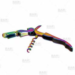 Best Pirce 😀 BarMan Double Hinged Iridescent Rainbow Corkscrew 🛒 -Barman Sales Store rainbow wine corkscrew double hinged bpc 1 2 700x700