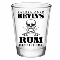 New 🎁 BarMan CUSTOMIZABLE - 1.75oz Clear Shot Glass - Rum Distillery ⌛