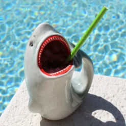 Outlet 👍 BarMan BarConic® Tiki Drinkware - Shark Bite - 14 Oz. 🛒 -Barman Sales Store shark tiki mug 3 bpc1 700x700