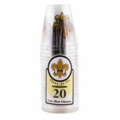 Flash Sale 🧨 BarMan Shot Glasses - Fleur De Lis - 20ct. - 2 Ounce 🌟