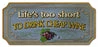 New ⭐ BarMan Wood Plaque Kolorcoat™ Bar Sign - Life's Too Short To Drink Cheap Wine ❤️