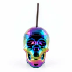 Cheapest 👏 BarMan Skull Cup W/lid & Straw - 22 Ounce (Color Options) ✔️ -Barman Sales Store skull cup multi clean 700x700