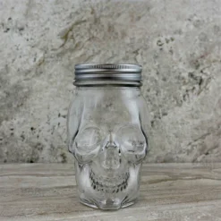 Cheap ✨ BarMan BarConic® Skull Mason Jar With Lid - 16 Ounce ✔️ -Barman Sales Store skull mason mug lid bpc 3 700x700