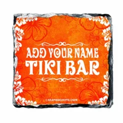 Best Sale ✔️ BarMan CUSTOMIZABLE Rock Slate Coasters - Tiki Themed ❤️ -Barman Sales Store slate coaster tiki web org 700x700